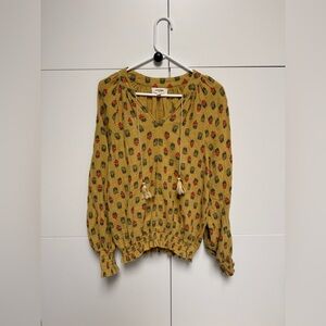 Anthropologie | Porridge Clothing Elizabeth Peasant Blouse
